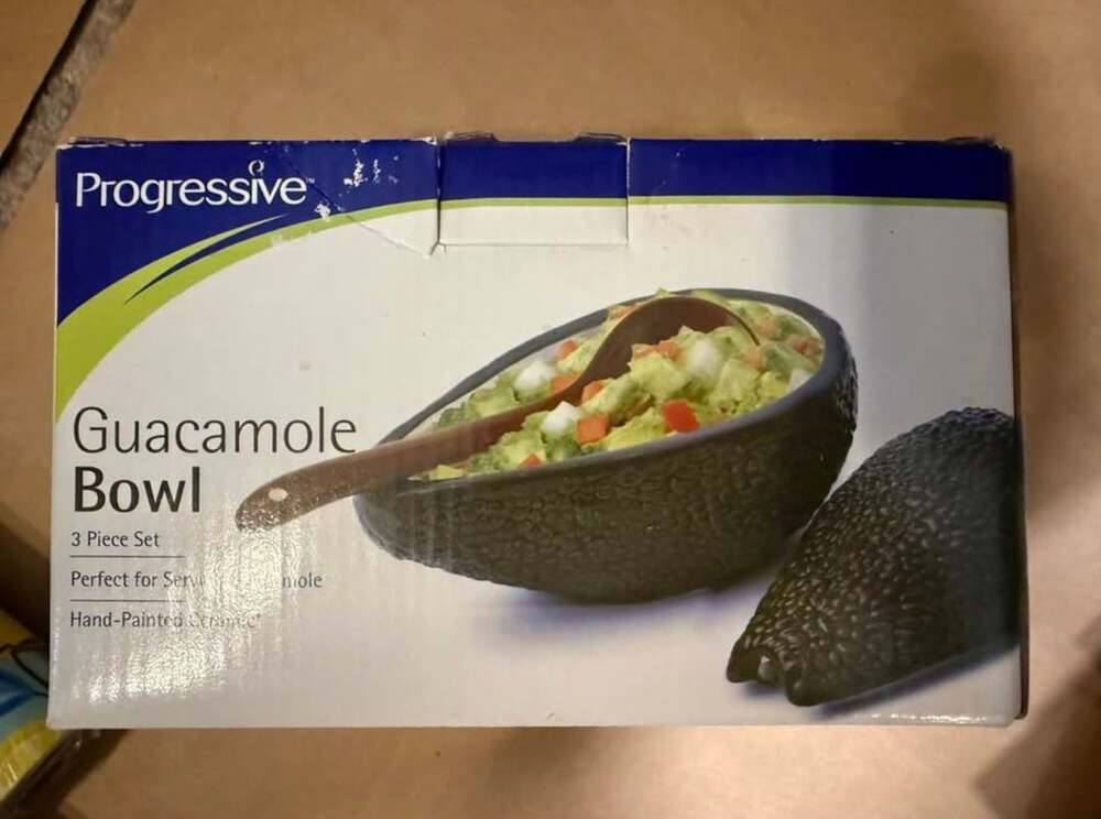 Progressive Guacamole Bowl Set 3-Piece Hand-Painted Ceramic